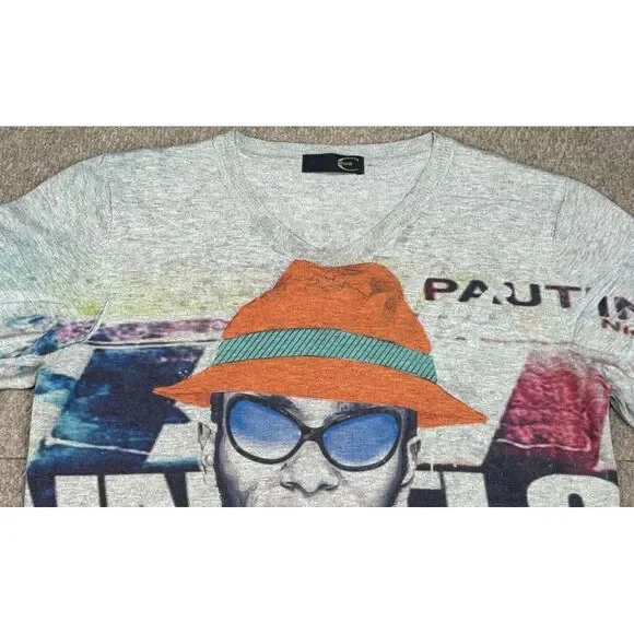 Just Cavalli Rare Mos Def Yasiin Bey‎ 100% Wool Long Sleeve Sweater Size Medium